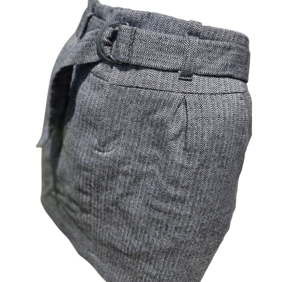 BANANA REPUBLIC Belted Wool Blend Mini sz 6 - Picture 3 of 10